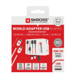 Cestovní adaptér SKROSS World MUV 65W PD s USB C kabelem