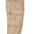 VL LUGH. Strečové kalhoty s mnoha kapsami (240 g/m²) z bavlny (46 %), EME (38 %) a polyesteru (16 %)