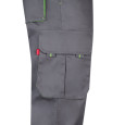 VL HYPNOS. Dvoubarevné keprové kalhoty s mnoha kapsami (200 g/m²), z bavlny (35 %) a polyesteru (65 %)
