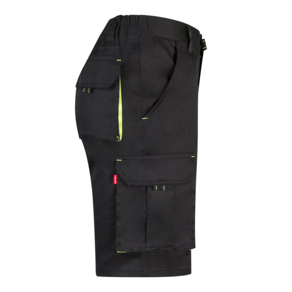 VL HEMERA. Dvoubarevné strečové bermudy s mnoha kapsami (240 g/m²), z bavlny (46 %), EME (38 %) a polyesteru (16 %)