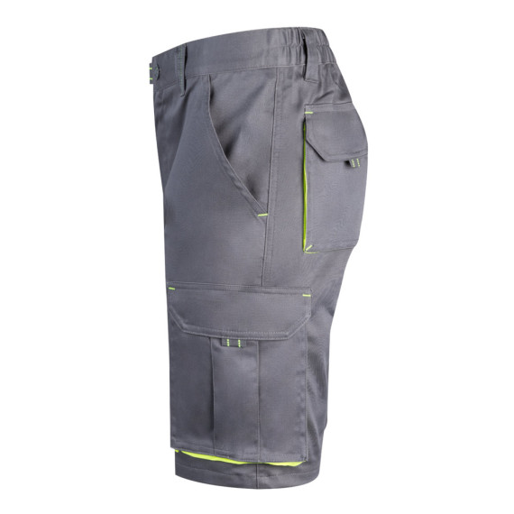 VL HEMERA. Dvoubarevné strečové bermudy s mnoha kapsami (240 g/m²), z bavlny (46 %), EME (38 %) a polyesteru (16 %)