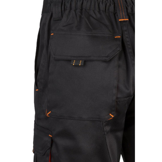 VL HEMERA. Dvoubarevné strečové bermudy s mnoha kapsami (240 g/m²), z bavlny (46 %), EME (38 %) a polyesteru (16 %)