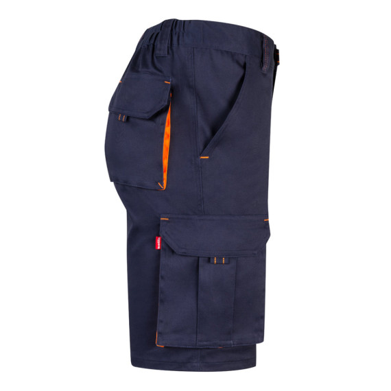 VL HEMERA. Dvoubarevné strečové bermudy s mnoha kapsami (240 g/m²), z bavlny (46 %), EME (38 %) a polyesteru (16 %)