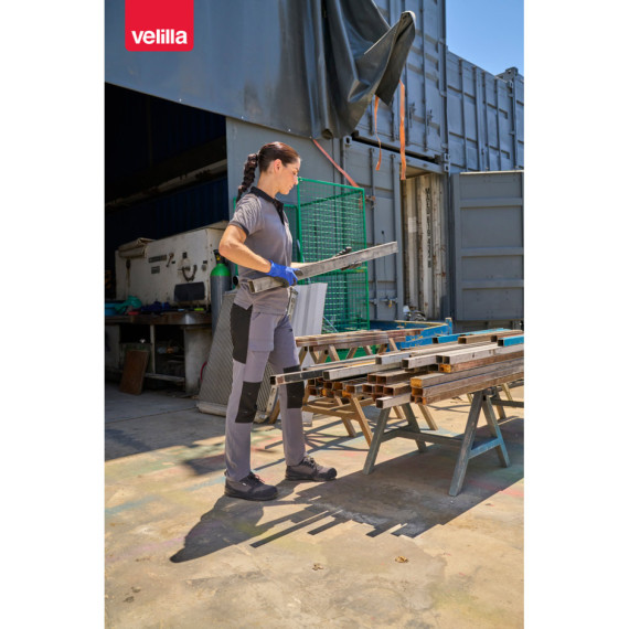 VL NJORD. Dvoubarevné keprové kalhoty s mnoha kapsami (240 g/m²), z bavlny (35 %) a polyesteru (65 %)