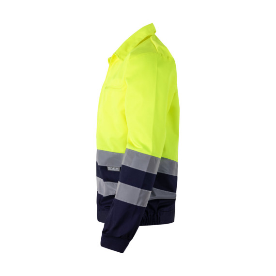 VL NEPTUNE. Dvoubarevná keprová bunda (210 g/m²) z polyesteru (80 %) a bavlny (20 %)