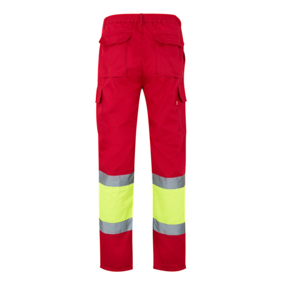 VL POSEIDON. Dvoubarevné keprové kalhoty s více kapsami (210 g/m²), z bavlny (20 %) a polyesteru (80 %)