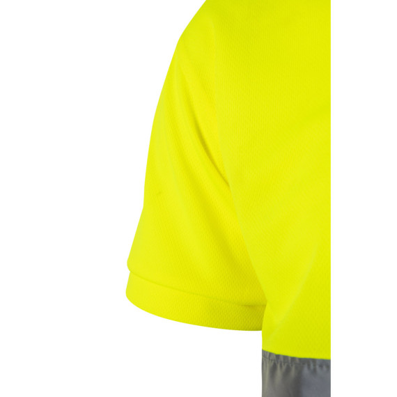 VL CUPID. Dvoubarevná polokošile z ptačí perspektivy (160 g/m²) s krátkým rukávem z polyesteru (100 %)