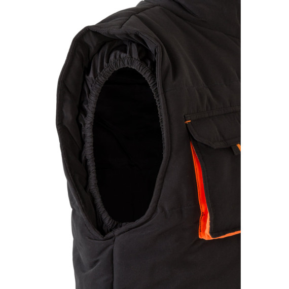 VL NERGAL. Vycpaná vesta, dvoubarevná, vícekapsová (120 g/m²), z polyesteru (100 %)