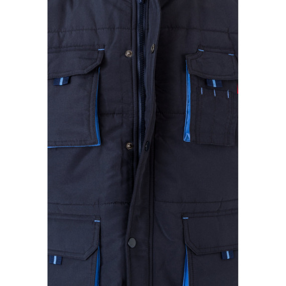 VL NERGAL. Vycpaná vesta, dvoubarevná, vícekapsová (120 g/m²), z polyesteru (100 %)