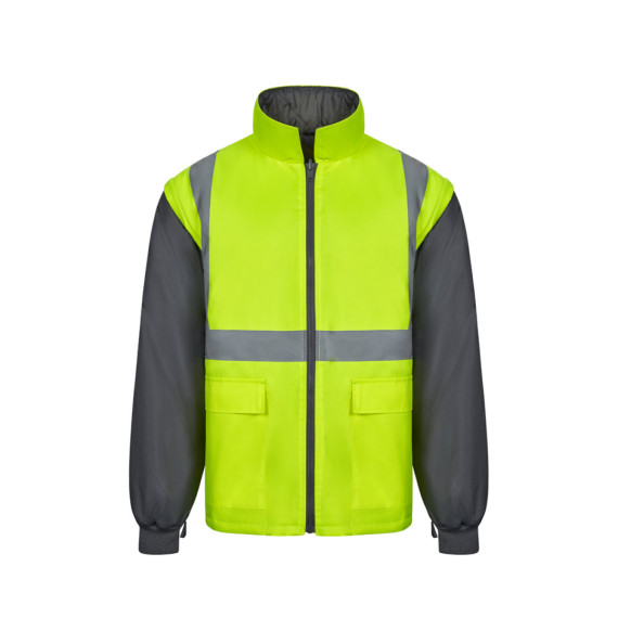 VL JUNO LARGE. Dvoubarevná parka 4v1 (180g/m²), z polyesteru (100%) s PU zátěrem