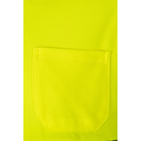 VL PLUTO. Dvoubarevná piké polokošile (150 g/m²) s dlouhým rukávem z bavlny (55 %) a polyesteru (45 %)