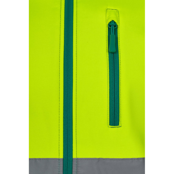 VL HESTIA LARGE. Dvoubarevná softshellová bunda (280 g/m²), s fleecovou podšívkou a TPU membránou, z polyesteru (96 %) a elastanu (4 %)