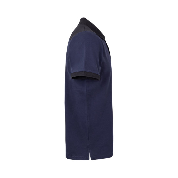 VL VELES. Dvoubarevná strečová piké polokošile (200 g/m²) s krátkým rukávem z polyesteru (96 %) a elastanu (4 %)