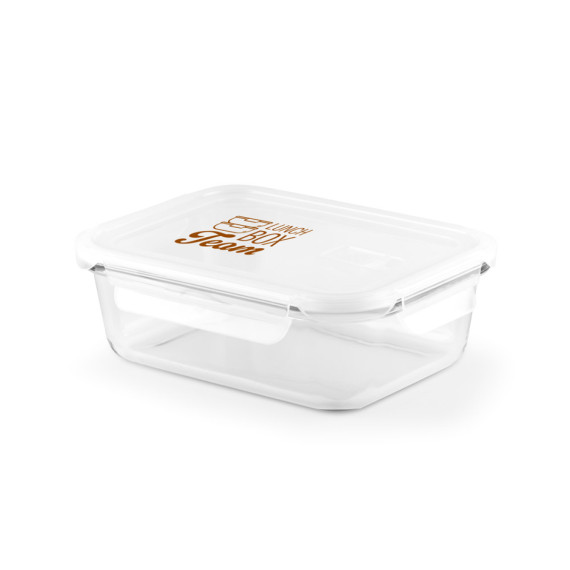QUORIN. Obědová krabička. Hermetický box z borosilikátového skla 1 L