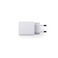 WEGENER. Napájecí adaptér s portem USB-A 18W a USB-C 20W ve recyklovaného ABS (100% rABS) - Bílá