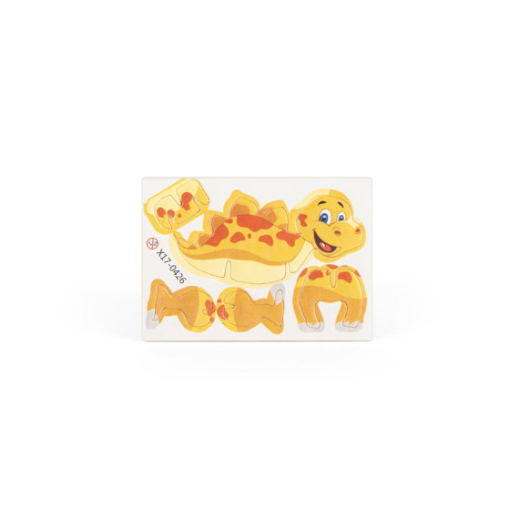 DINOSAURUS. 3D puzzle z papíru ve tvaru dinosaura