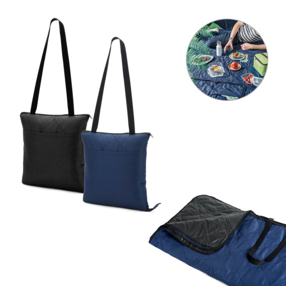 GRADY. Skládací pikniková deka z rPET a PEVA