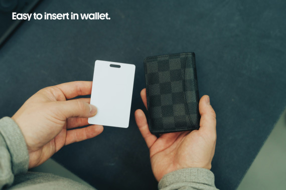 Karta s lokátorem Findcard z RCS recykl. plastu