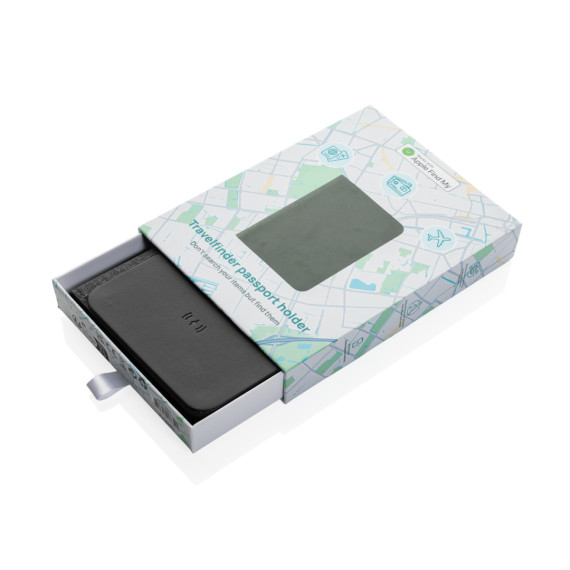 Cestovní peněženka s lokátorem Travelfinder z RCS polyesteru