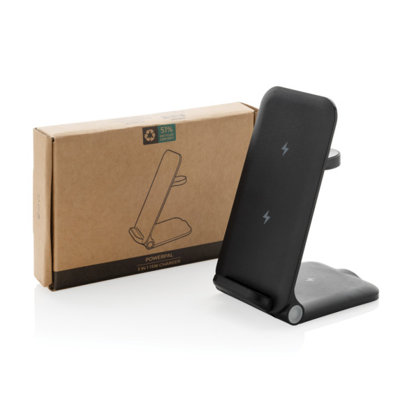 Nabíječka Powerpal 3 v 1 15 W z RCS recyklovaného plastu