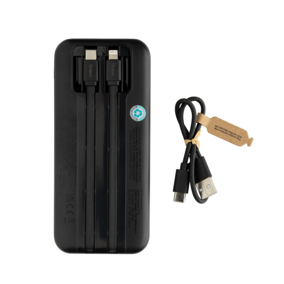 Powerbanka Turbopack 10000mAh s integr. kabely z RCS plastu