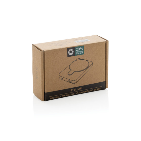 Magnetická powerbanka Stellar 5000mAh 5W z RCS plastu