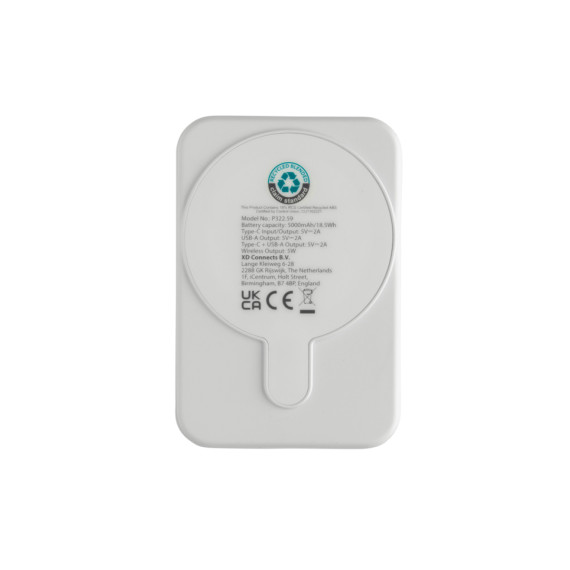 Magnetická powerbanka Stellar 5000mAh 5W z RCS plastu