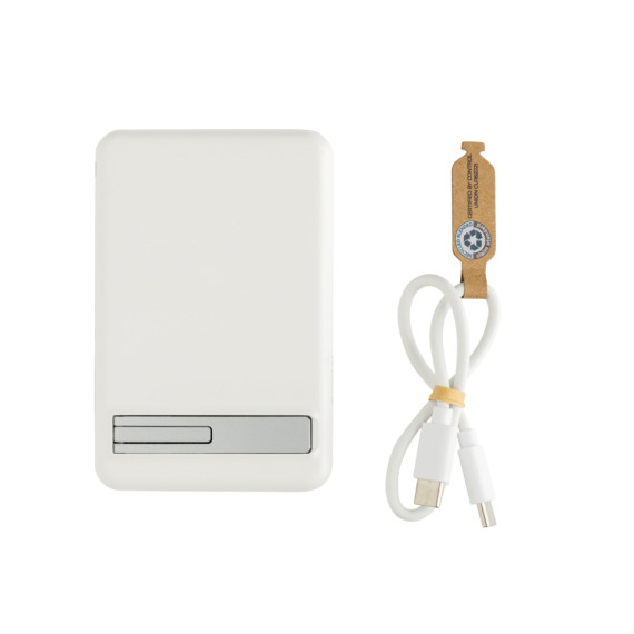 Magnetická powerbanka Zen 5000mAh 5W z RCS plastu a bambusu