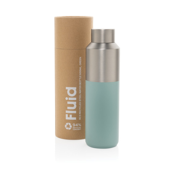 Lahev na vodu Fluid 600ml z RCS recyklované oceli