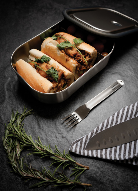 Velká nerezová krabička na jídlo Black+Blum