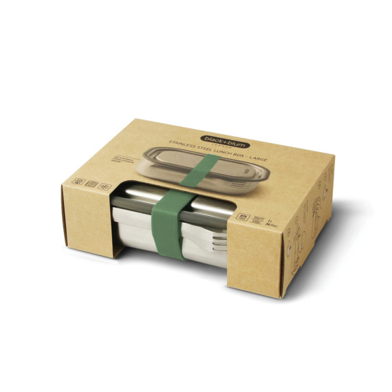 Velká nerezová krabička na jídlo Black+Blum