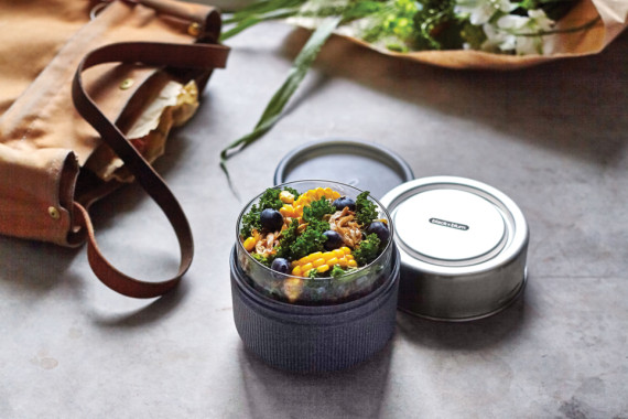 Skleněná miska na jídlo 750ml Black+Blum