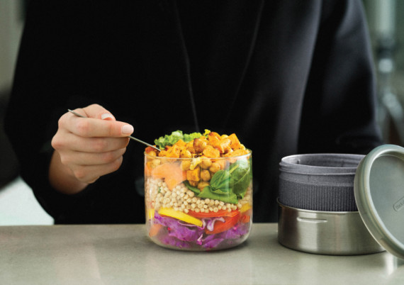 Skleněná miska na jídlo 750ml Black+Blum