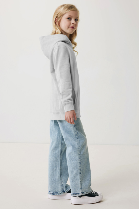 Dětská mikina s bočními kapsami IQONIQ Yengo z rec. bavlny