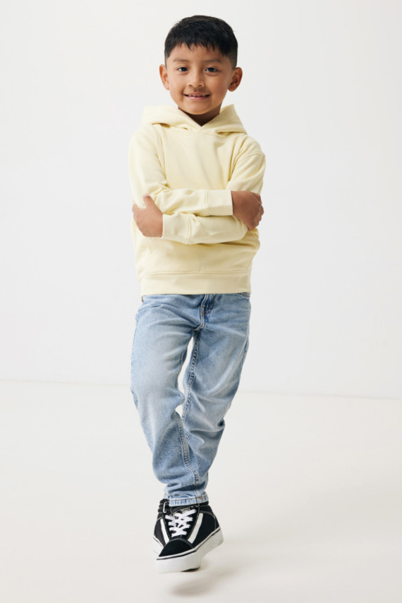 Dětská mikina s bočními kapsami IQONIQ Yengo z rec. bavlny