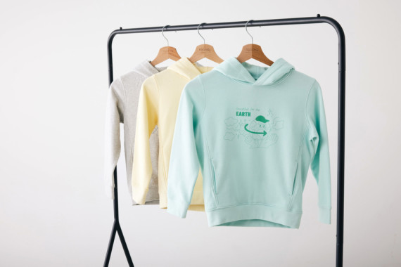 Dětská mikina s bočními kapsami IQONIQ Yengo z rec. bavlny