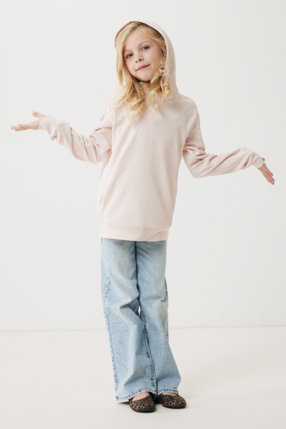 Dětská mikina s bočními kapsami IQONIQ Yengo z rec. bavlny