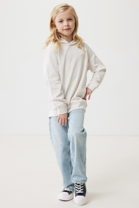 Dětská mikina s bočními kapsami IQONIQ Yengo z rec. bavlny