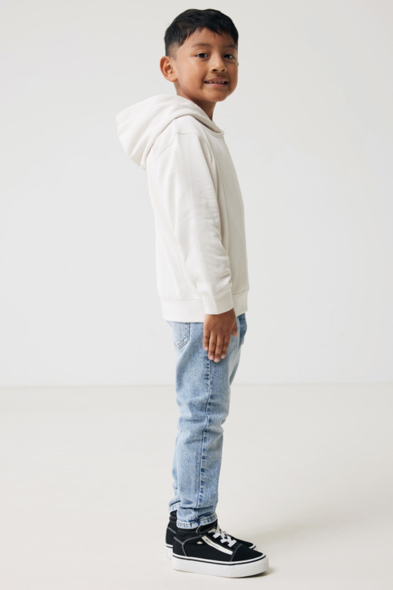 Dětská mikina s bočními kapsami IQONIQ Yengo z rec. bavlny