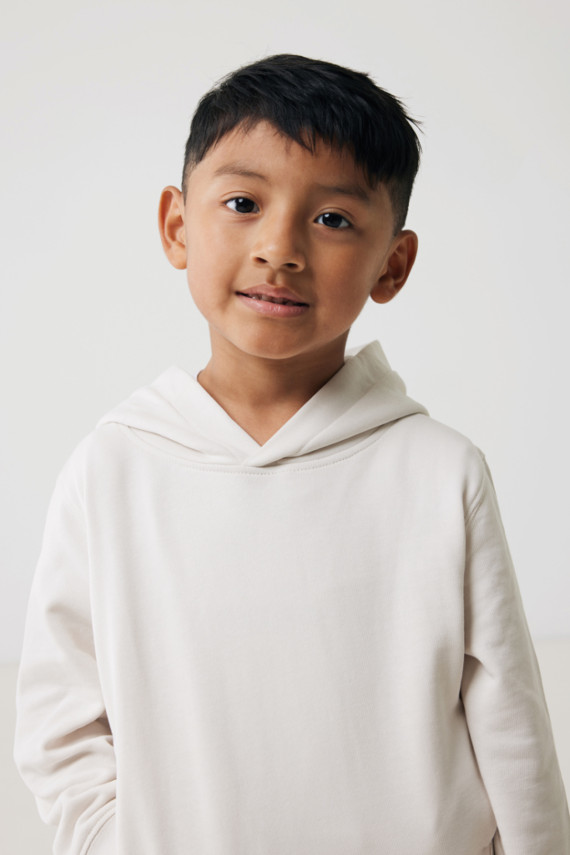 Dětská mikina s bočními kapsami IQONIQ Yengo z rec. bavlny