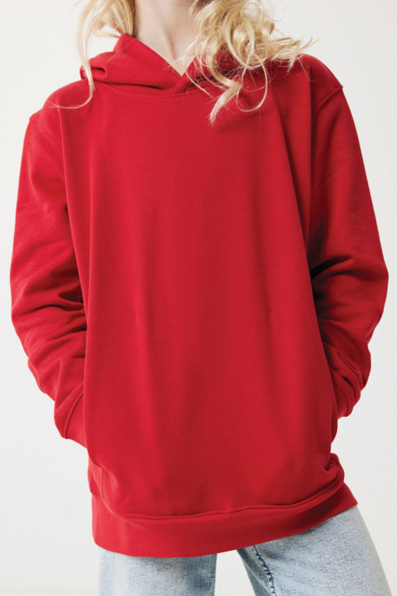 Dětská mikina s bočními kapsami IQONIQ Yengo z rec. bavlny