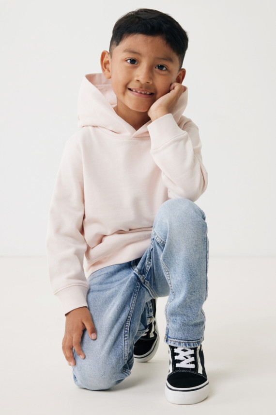 Dětská mikina s bočními kapsami IQONIQ Yengo z rec. bavlny