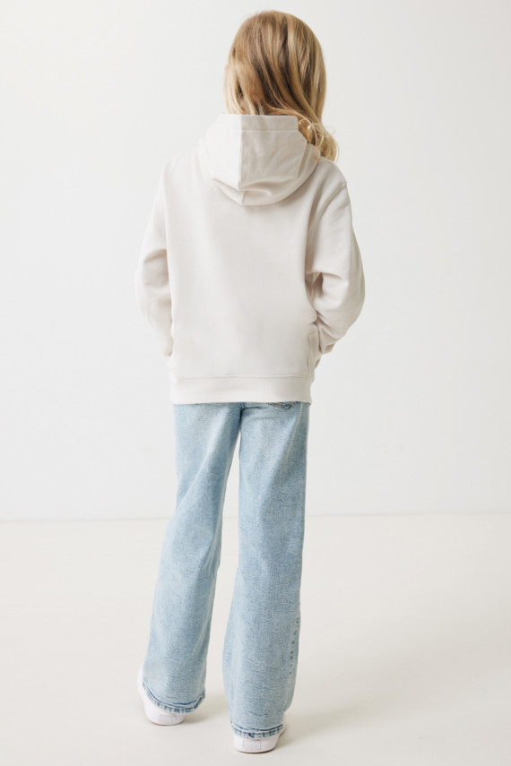 Dětská mikina s bočními kapsami IQONIQ Yengo z rec. bavlny