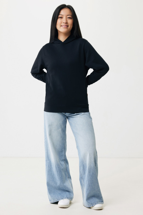 Mikina s kapucí a bočními kapsami IQONIQ Yengo z rec. bavlny