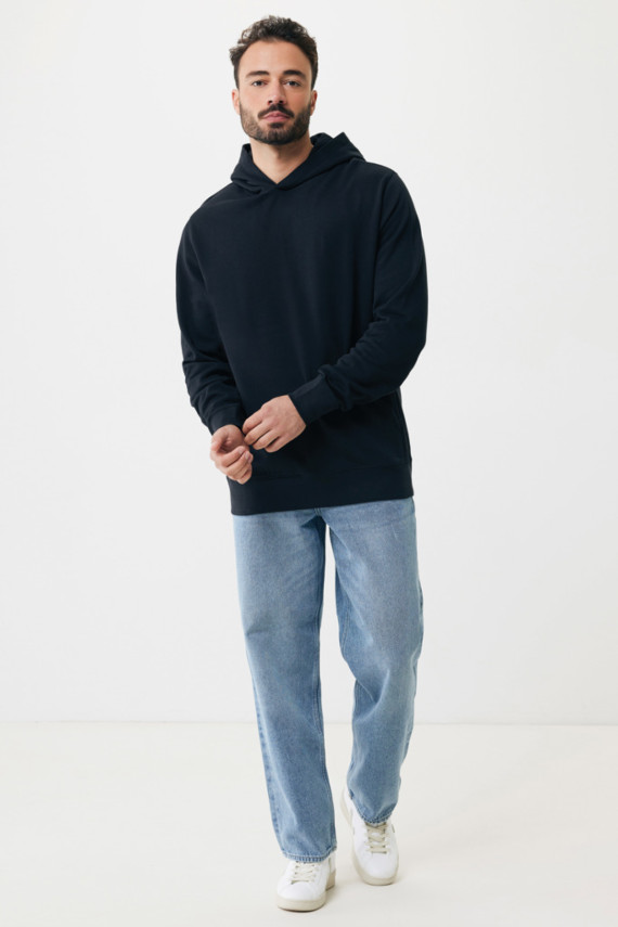 Mikina s kapucí a bočními kapsami IQONIQ Yengo z rec. bavlny