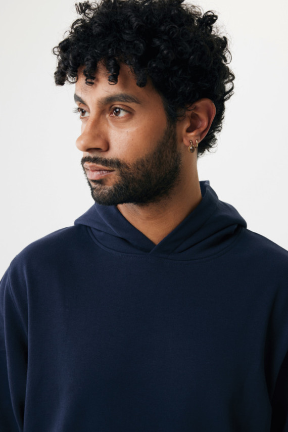 Mikina s kapucí a bočními kapsami IQONIQ Yengo z rec. bavlny