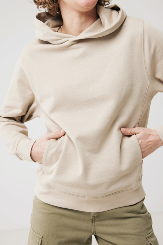 Mikina s kapucí a bočními kapsami IQONIQ Yengo z rec. bavlny