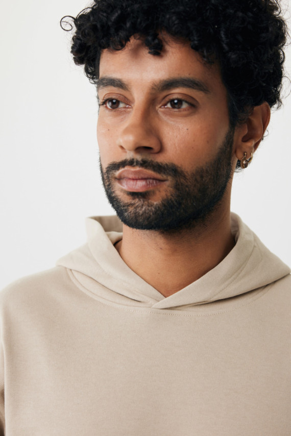 Mikina s kapucí a bočními kapsami IQONIQ Yengo z rec. bavlny