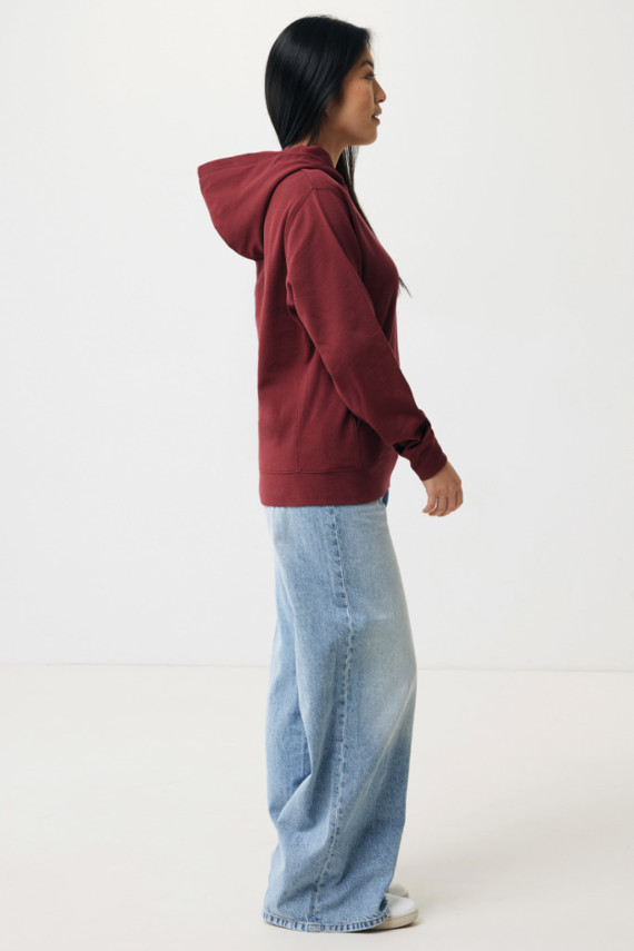 Mikina s kapucí a bočními kapsami IQONIQ Yengo z rec. bavlny