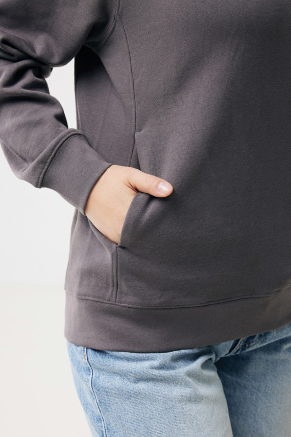 Mikina s kapucí a bočními kapsami IQONIQ Yengo z rec. bavlny